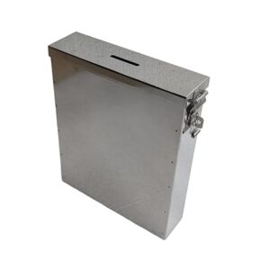 Coin Box/Piggy Bank/Donation/Suggestion Box/Antique Coin Bank Box Money Organiser/Coin Money Bank Piggy Bank Money Bank Stainless Steel Body Size- L-5.25 CM, W-18 CM, H-22 CM - Image 7