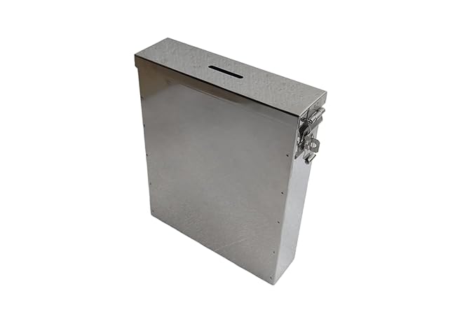 Coin Box/Piggy Bank/Donation/Suggestion Box/Antique Coin Bank Box Money Organiser/Coin Money Bank Piggy Bank Money Bank Stainless Steel Body Size- L-5.25 CM, W-18 CM, H-22 CM