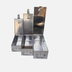 Locker Boxes Cash Box Lock with 2 Key pack of 3 Size 8 Inch 10 Inch 12 Inch (Complete Set) - Image 4