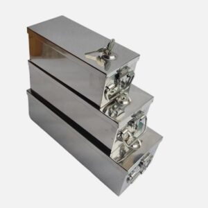 Locker Boxes Cash Box Lock with 2 Key pack of 3 Size 8 Inch 10 Inch 12 Inch (Complete Set) - Image 3