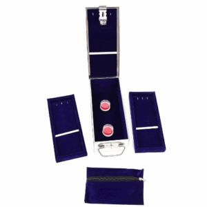 Stainless Steel Safe Bank Locker Jewellery Ornaments Storage Box with Cushion- with Velvet Lining Size-10.2 Inch (Blue) - Image 5