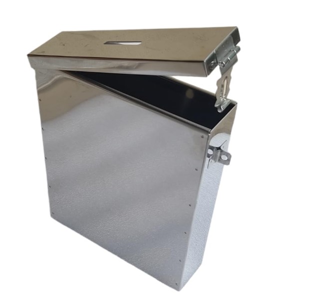 Coin Box/Piggy Bank/Donation/Suggestion Box/Antique Coin Bank Box Money Organiser/Coin Money Bank Piggy Bank Money Bank Stainless Steel Body Size- L-5.25 CM, W-18 CM, H-22 CM